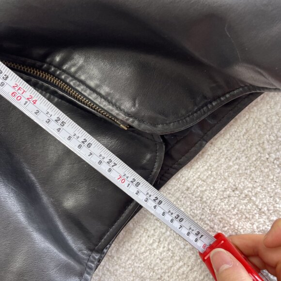 VTG Rudsak Biker Racing Black Leather Jacket Sz M* Punk  Perfecto Asymmetrical - Picture 5 of 16